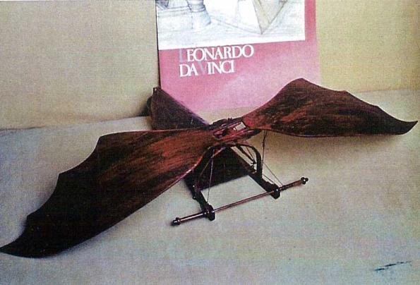 Leonardo project of airplane called ornitottero